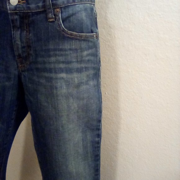 Lucky Brand Dungaree Distressed Blue Jeans Boys s 28 - Picture 3 of 13